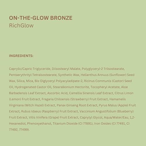 Pixi On-the-Glow Bronze - RichGlow, Hydrating Tinted Moisture Bronzer Stick with Ginseng, Aloe Vera & Fruit Extracts, For Cheeks & Lips, 19g / 0.6oz, Paraben-Free thumbnail 9