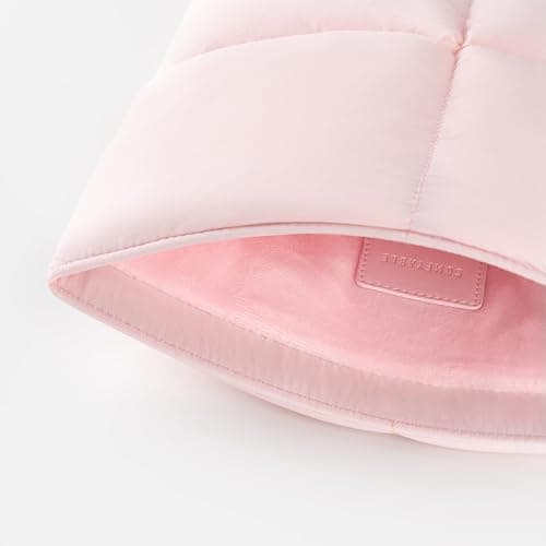 Comfyable Puffy Laptop-Hülle 15/16 Zoll, Gesteppte Puffer Laptop Tasche, weiche MacBook Sleeve kompatibel mit MacBook Air 15 Zoll M5 A3448 und MacBook Pro 16 Zoll M5 Pro/Max A3428 A3429, Hellrosa thumbnail 4