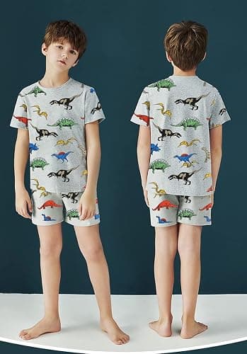 Little Hand Toddler Baby Boys Pajamas Monster Truck Summer Pjs Sleepwear Cotton Kids Short Sets Clothes thumbnail 2