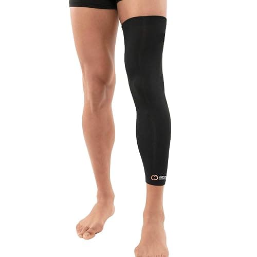 Copper Compression Leg Compression Sleeve - Copper Infused Knee Stabilizer Brace for Running, Meniscus Tear, ACL, MCL, Arthritis, Joint Pain Relief - Thigh & Calf Support for Men & Women - Image 1
