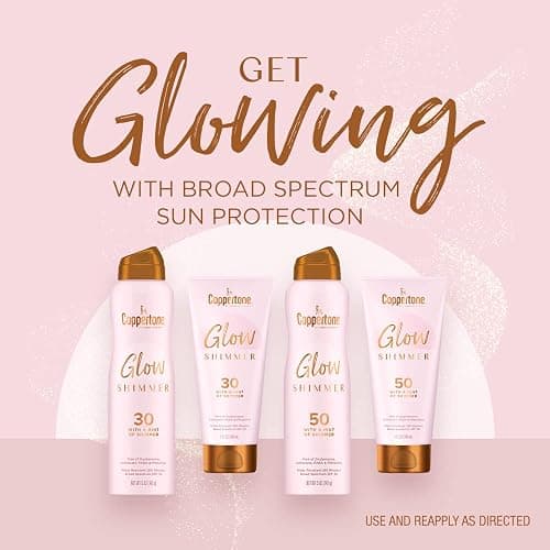Coppertone Glow Shimmering Sunscreen Spray with Broad Spectrum SPF 50, 5 oz thumbnail 8