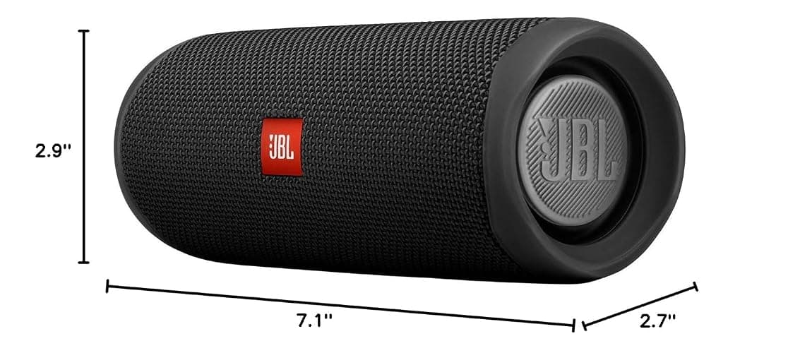 JBL FLIP 5, Waterproof Portable Bluetooth Speaker, Black, Small thumbnail 7