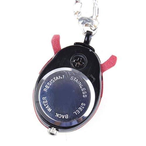 JSHE Fahion Red Ladybug Shape Stainless Necklace Pocket Pendant Watch thumbnail 2