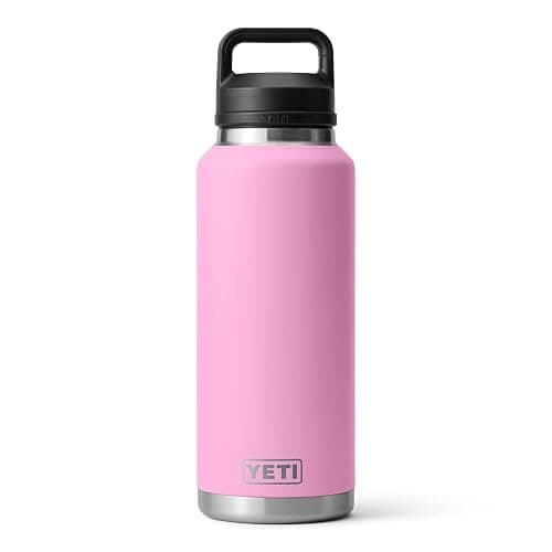 YETI Rambler 46 oz Bottle, Leakproof, Vacuum Insulated, Stainless Steel with Chug Cap, Power Pink - Image 1