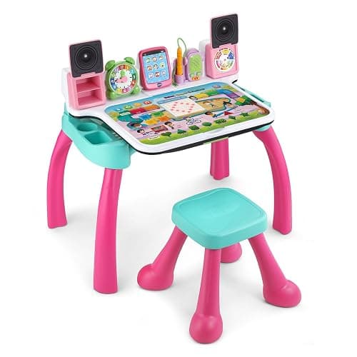 VTech Explore and Write Deluxe Activity Desk (Frustration Free Packaging), Pink thumbnail 3