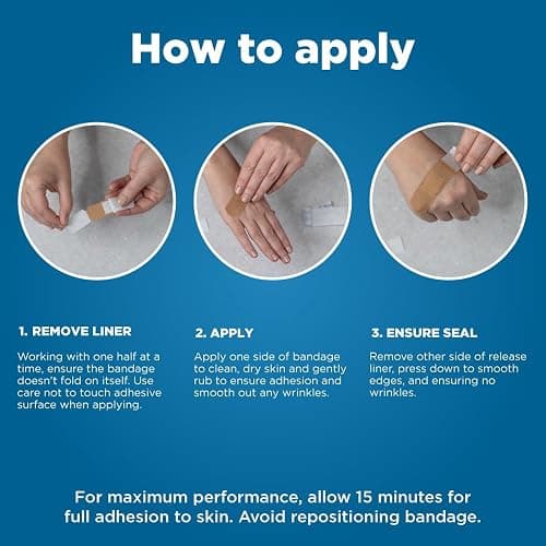 Amazon Basic Care Flexible Fabric Adhesive Bandages, First Aid for Wounds and Scrapes, Breathable First Aid Wound Care Supplies, Assorted Sizes, 100 Count thumbnail 3