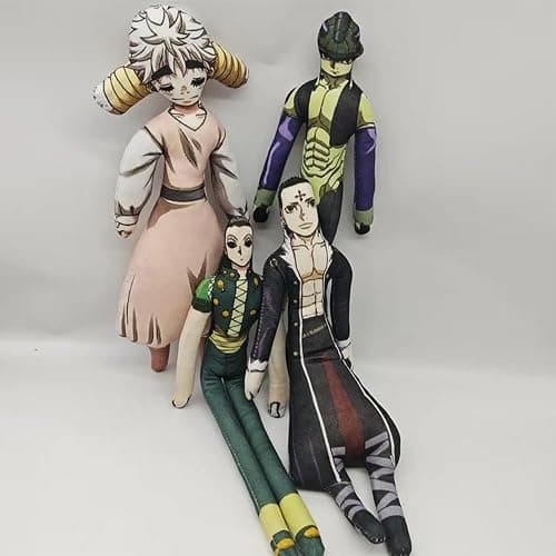 YLQANONG Killua Zaoldyeck Plush Figure Twistable Plushies Anime Chrollo Lucilfer/Illumi Zaoldyck/Gon Freecss Plush Cushion for Pets Anime Figures 27CM thumbnail 4