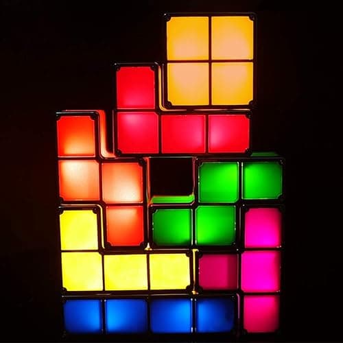 Bitopbi 7 PCS Stackable Night Light 3D Puzzles Toy 7 Colors Magic Blocks Induction Interlocking LED Novelty Desk Lamp Lighting DIY for Teens and Adults Home Deco Great Gift for Birthday thumbnail 2