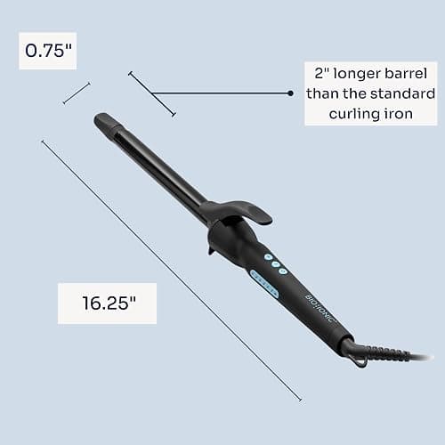 Bio Ionic Long Barrel Curling Iron with Moisture Heat Technology & NanoIonic MX Versatile Curling Wand - Multiple Barrel Sizes for Tight, Classic, Loose & Soft Curls thumbnail 10