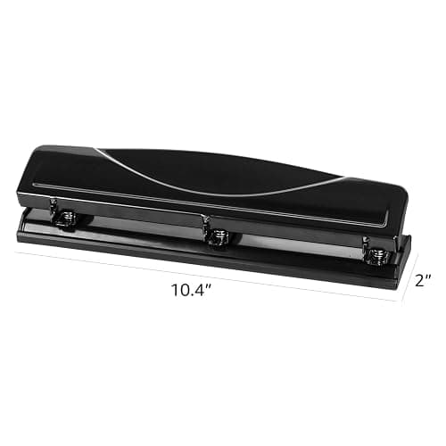 Amazon Basics 3 Hole Punch, 10 Sheet Capacity, Black thumbnail 5
