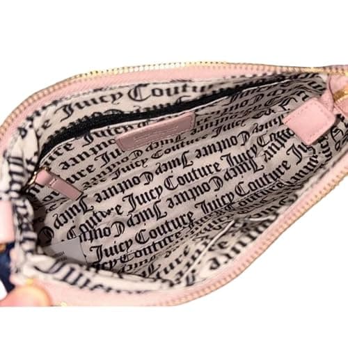 Juicy Couture Velour Heritage Shoulder Bag Regal Blue/Dusty Blush thumbnail 3
