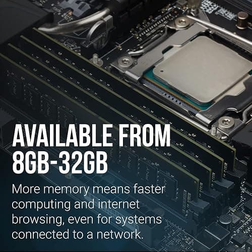 PNY Performance 16GB DDR4 DRAM 3200MHz (PC4-25600) CL22 (Compatible with 2666MHz, 2400MHz or 2133MHz) 1.2V Desktop (DIMM) Computer Memory – MD16GSD43200-TB - 16GB - 3200MHz - Eco Packaging thumbnail 4