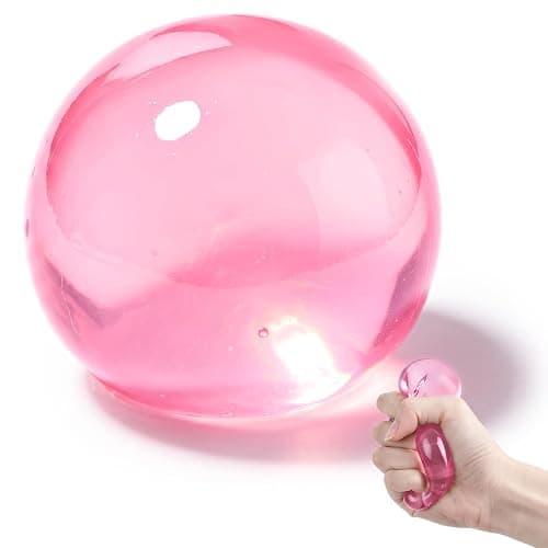 Coconut Oil Squishy Balls, Slow Rising Squeeze Balls Stress Relief Fidget Toys (Pink) - Image 1