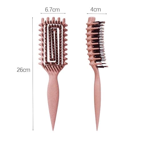 Curly Hair Brush Candybrush Curl Defining Brush for Detangling Shaping and Defining Curls for Women, Men, Wet & Dry Hair (Matte Pink) thumbnail 4
