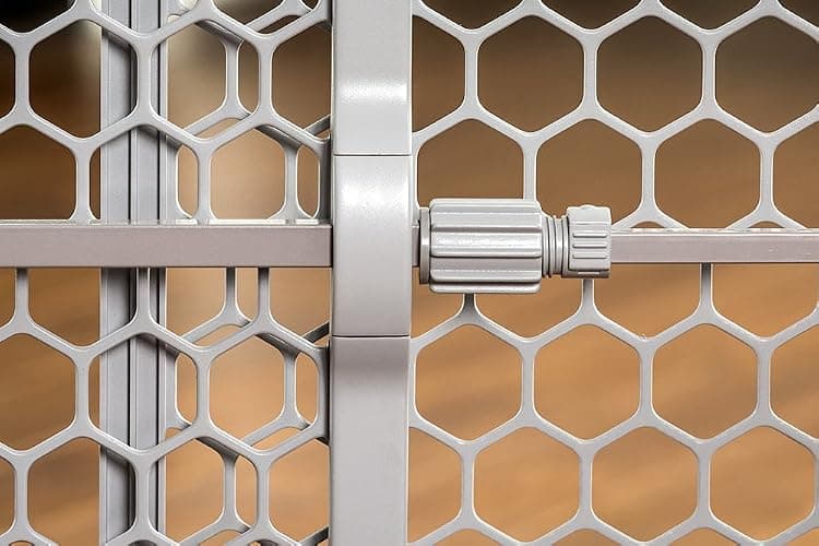 Regalo Easy Fit Plastic Adjustable Extra Wide Baby Gate, Award Winning Brand, 23 Inches Tall, Fits Openings Between 28 to 42 Inches, Pressure Mounted thumbnail 4