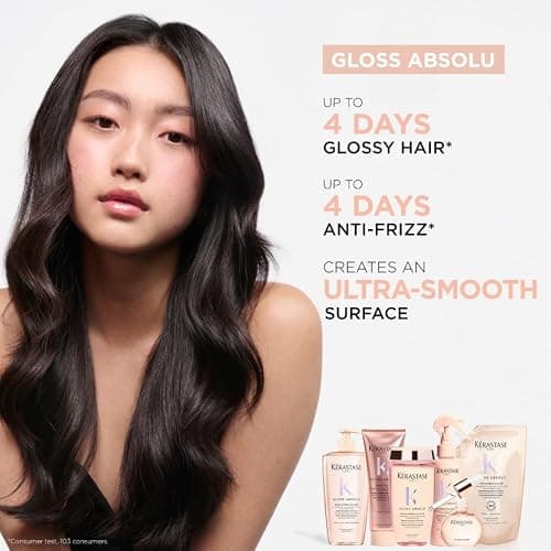 Kérastase Gloss Absolu Glaze Drops Hair Oil, Illuminating Leave-In Treatment For Intense Shine And Frizz Control, With Wild Rose, For Dull & Frizz-Prone Hair, 45ml thumbnail 2