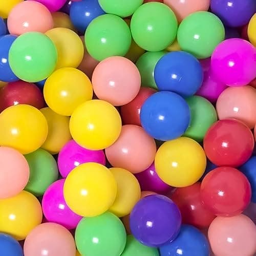 bebikim 200/500/1000/2000 Count Soft Plastic Ball Pits Balls Colorful Play Pits Balls for Pet Dogs Ball Pits 2.2" Large Phthalate Free Bpa Free Balls for Toddlers 1-3 Baby Kids - Image 1