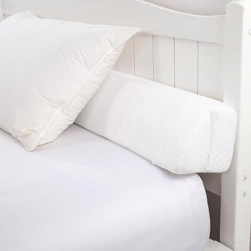 HOMBYS Wedge Pillow Headboard for Bed Gap,Foldable Bed Wedge Gap Filler Twin Size,Matterss Gap Filler,Multi Functional Bed Crack Pillow, Fill The Gap (0-7") Between Your Headboard and Mattress,White thumbnail 2