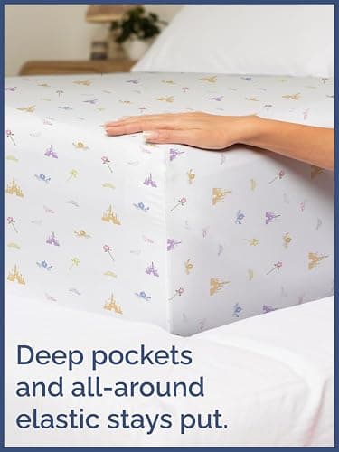 Kids Princess Twin 3 Piece Sheet Set - Boys, Girls, Teens, Toddler - Easy Fit Deep Pockets - Breathable, Hotel Quality Bedding Sheets - Machine Washable - Wrinkle Free - Cute, Cozy, Soft - CGK Linens thumbnail 6