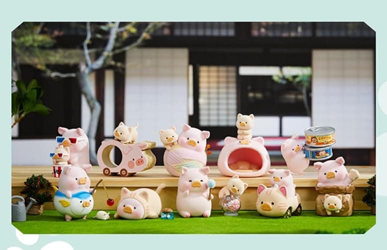 maidimiao Lulu The Piggy Cat ur Day Caturday Series 1PC Cute Pig Blind Box Figures Collectible Toys Birthday Gift thumbnail 4