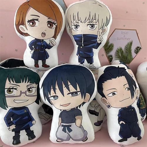QAHEART JJK Plush Figure Nanami Kento Throw Pillow 45cm Anime Soft Figure JJK Hug Pillow Cushion Home Sofa Decoration Collectible Gifts for Fans thumbnail 7