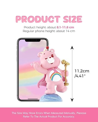 MINISO Care Bears Healing Planet Series Blind Box Soft Vinyl Toy Cute Mystery Animal Figurines, Collectible Surprise Gift Figure Model Random Design for Home Decor Birthday Gifts, Single Box thumbnail 3