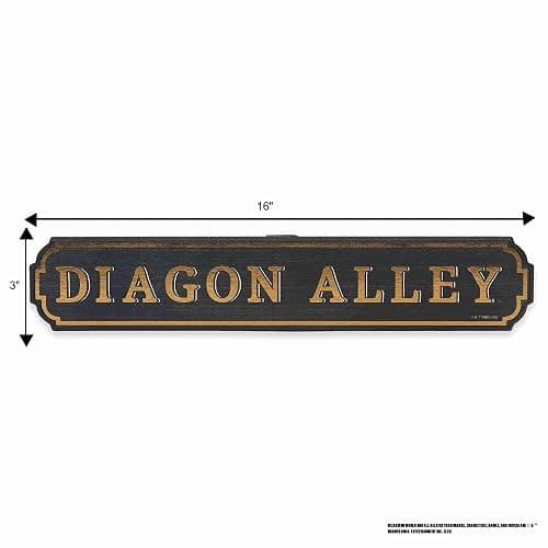 Harry Potter Diagon Alley Horizontal Wood Wall Decor - Fun Harry Potter Sign for Bedroom or Movie Room thumbnail 7