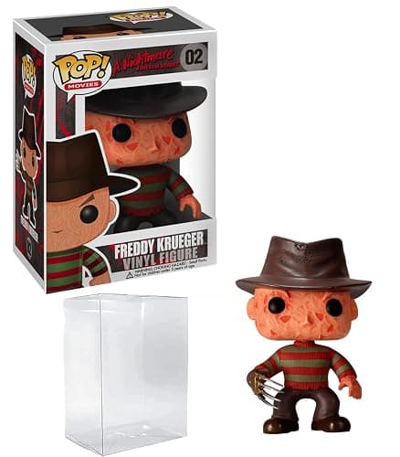 Freddy Krueger #02 Nightmare on Elm Street Funko POP! Movies Figurine Bundle with HOFSM Protector Case - Image 1
