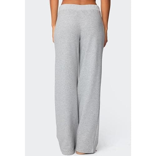 Mxiqqpltky Wide Leg Sweatpants Women Soft Drawstring Low Waist Straight Baggy Number Print Joggers Y2K Graphic Lounge Pants thumbnail 3