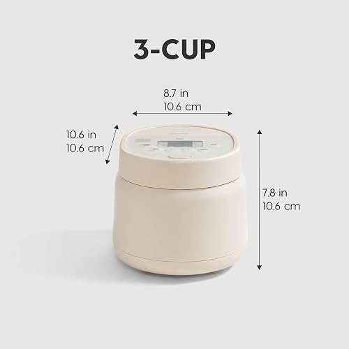 IRIS USA Micom Japanese Rice Cooker, 3-Cup Uncooked/6-Cup Cooked, Fuzzy Logic Kitchen Appliance with Recipe Presets, Slow Cooker, Steamer, Hot Pot & Warming Function, Compact & Portable for Healthy Meal Prep thumbnail 2