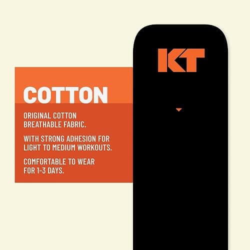 KT Tape, Original Cotton, Elastic Kinesiology Athletic Tape, 16’ Uncut Roll thumbnail 4