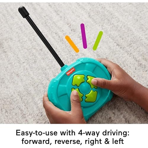 Fisher-Price Preschool Toy Remote Controlled Car My Easy RC with 2 Speeds for Kids Ages 3+ Years (Amazon Exclusive) thumbnail 3