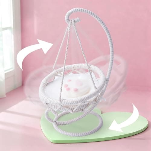 17Cm Doll Chair seat - Compatible with Labubu Doll Handmade Doll Furniture Accessories Chairs thumbnail 4