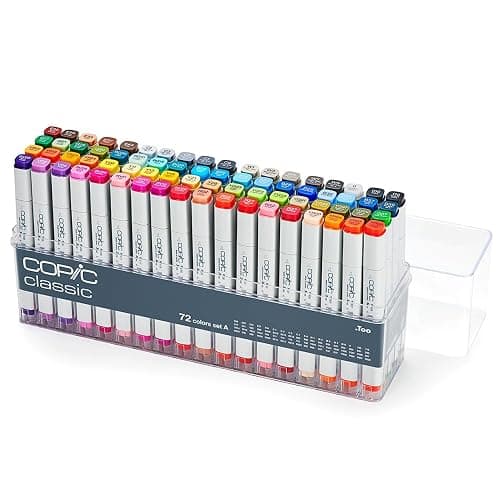 Copic Classic, Alcohol markers, 72 Color Set A (New Ver.) - Image 1