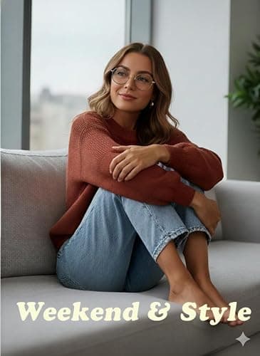 Dokotoo Women's Oversized Long Sleeve Crewneck Pullover Sweaters | Solid Color Knit Tops, Elegant Casual Fall Outfits, Soft Comfy Fashion Clothing, Trendy 2026 Winter Clothes thumbnail 4
