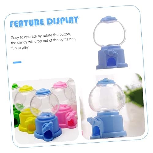 Mini Plastic Gumball Machine Candy Dispenser Fun Candy Catcher Party Favor Gumball Vending Machine for Candy and Treats thumbnail 7