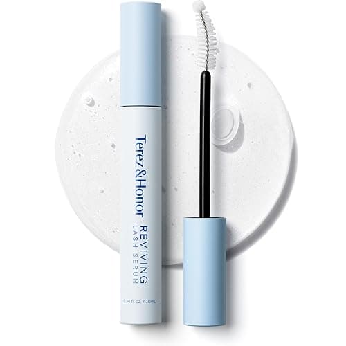 Terez & Honor REviving Lash Serum - Korean Vegan PDRN Lash Growth Serum for Longer, Fuller, Healthier Lashes - Peptide & Biotin Lash Conditioner for Root Strengthening - Clean, Gentle, Made in Korea - Image 1