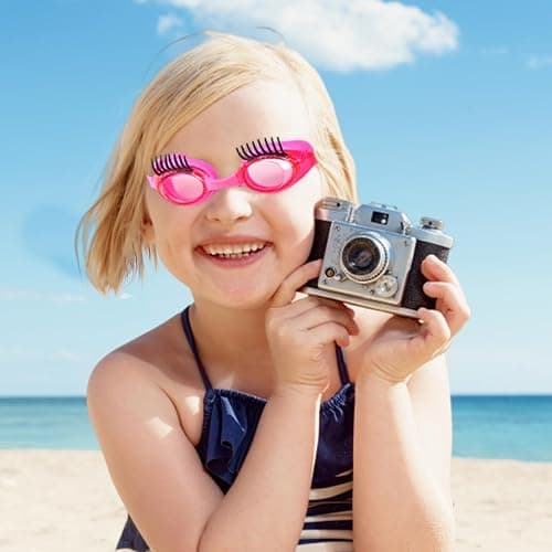 Women's Swimming Goggles, Eyelash-enhanced Women's Goggles, Non-slip Leakproof Goggles For Women, Anti-fog Leak Proof Uv Resist Swimming Goggles For Children, With Ear Plug Nose Clip Portable Case thumbnail 5