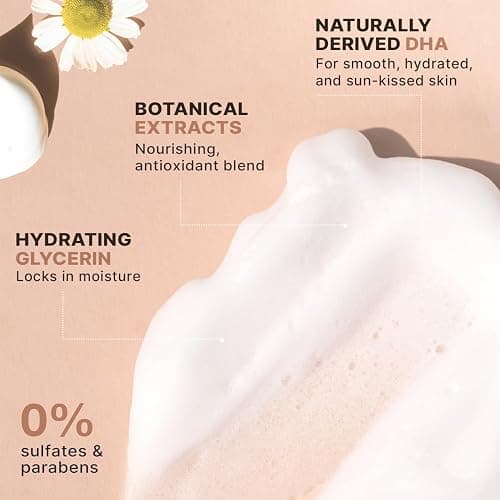 Self Tanner Mousse - USA Made with Natural & Organic Ingredients, Self Tanning Mousse for Dark Fake Tan, Sunless Tanner, Clear & Non Toxic Tanning Foam for Streak Free Finish & Natural Glow thumbnail 5