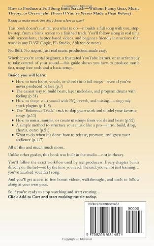 Music Production For Beginners: How to Produce Music, The Easy to Read Guide for Music Producers, Artists & Songwriters: Includes Bonus Video Lessons thumbnail 2