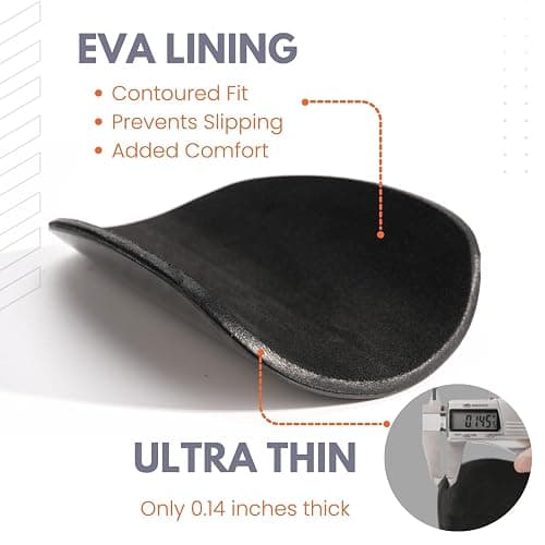 LIGVIV Mini Soccer Shin Guards - Carbon Fiber Shin Pads with Portable Carrying Case for Men, Women, Youths thumbnail 5