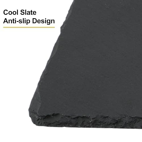 CAPASTEC Reptiles Slate Rocks, Basking Surface Reptile Basking Platform, Enhances Climbing Activity, 7.87"x3.94", Black Gray thumbnail 3