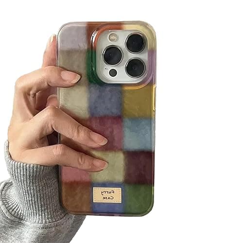 Mainrenka Trendy Aesthetic Cute Colorful iPhone 13 Pro Max Case Shockproof Design Slim Fit Protective Cover Phone Case with for Women Girls - Image 1