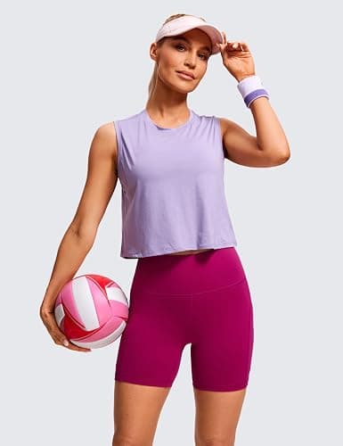 CRZ YOGA Butterluxe Biker Shorts Pockets 5" - High Waisted Volleyball Workout Athletic Yoga Womens thumbnail 3