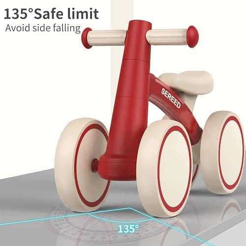 SEREED Baby Balance Bike for 1 Year Old Boys Girls 12-24 Month Toddler Balance Bike, 4 Wheels Toddler First Bike, First Birthday Gifts thumbnail 7