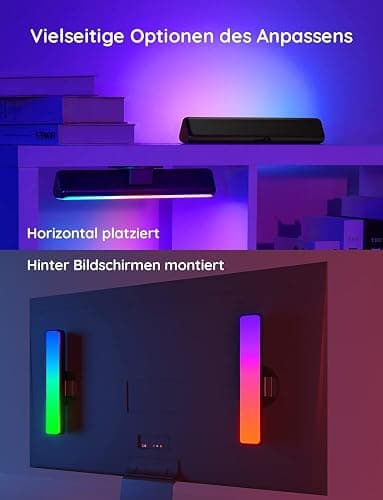 Govee LED Lightbar, RGBICWW TV Hintergrundbeleuchtung Funktioniert mit Alexa und Google Assistant, App Steuerung dimmbar 16 Millionen Farben für TV, Monitor, PC, Zimmer, Gaming Deko thumbnail 5