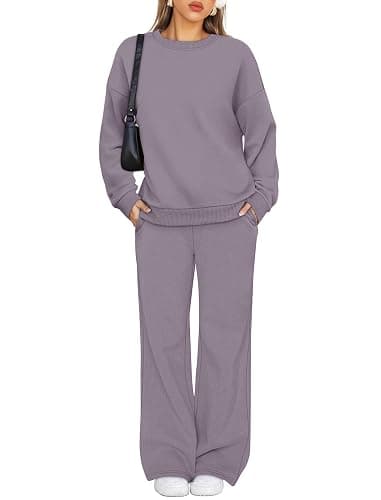 XIEERDUO Sweatsuits Women 2 Piece Outfit Matching Lounge Sets Fall Outfits 2025 Fashion Clothing Crewneck Track Suits thumbnail 2