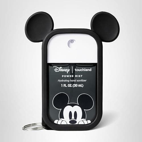 Touchland Disney x Mouse Hand Sanitizer & Case Set Travel Size | TSA ready Power Mist with skincare benefits. Disneyland-ready collectible bag charm case with Wild Watermelon scent. thumbnail 10