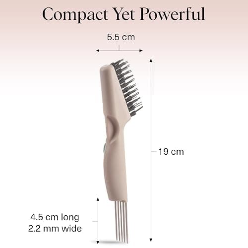 Kitsch Hair Brush Cleaner Tool | Double-Sided 2-in-1 Brush Cleaner for Hair Brushes & Combs | Eco-Friendly Cleaning Tool with Pick & Bristles, Perfect Gifts for Women | Hair Stylist Essentials thumbnail 5