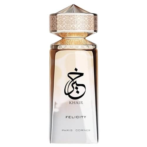 Paris Corner | Khair Felicity Perfume - 3.4 fl oz | Sparkling, Joyful Unisex Perfume with Champagne, Cassis, Rose, Vanilla, Musk | Sparkling, Joyful, Unisex - Image 1